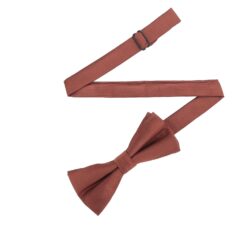 Chocolate Brown Plain Twill Pre-Tied Bow Tie