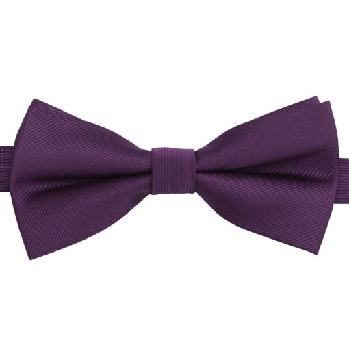 Aubergine Purple Plain Twill Tie 5pc Gift Box Set