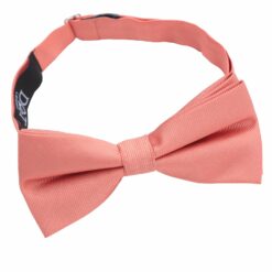 Fusion Coral Plain Twill Pre-Tied Bow Tie