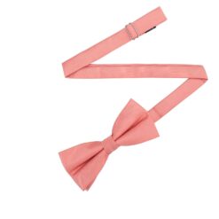 Fusion Coral Plain Twill Pre-Tied Bow Tie