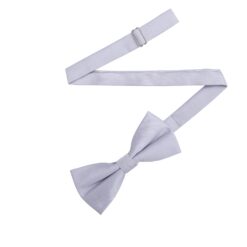 Glacier Grey Plain Twill Pre-Tied Bow Tie