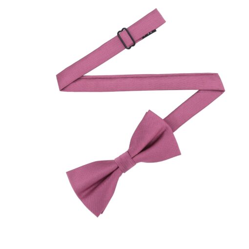 Grape Plain Twill Pre-Tied Thistle Bow Tie