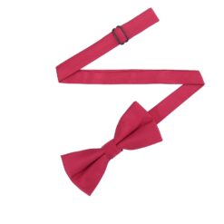Jester Red Plain Twill Pre-Tied Bow Tie