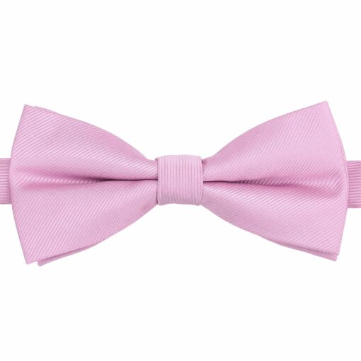 Mauve Plain Twill Pre-Tied Thistle Bow Tie