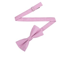Mauve Plain Twill Pre-Tied Bow Tie