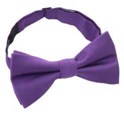 Mauve Purple Plain Twill Pre-Tied Bow Tie