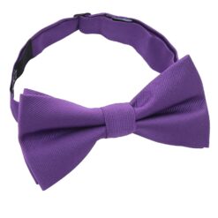 Mauve Purple Plain Twill Pre-Tied Thistle Bow Tie