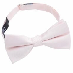 Pink Champagne Plain Twill Pre-Tied Bow Tie