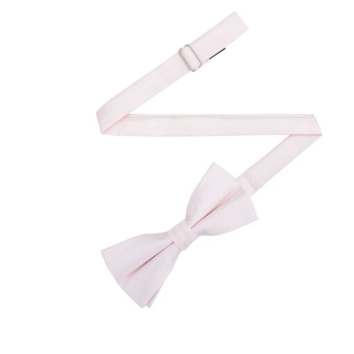 Pink Champagne Plain Twill Pre-Tied Bow Tie