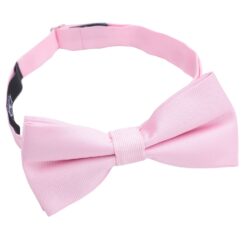 Rose Quartz Plain Twill Pre-Tied Thistle Bow Tie