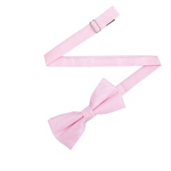 Rose Quartz Plain Twill Pre-Tied Bow Tie