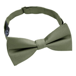 Sage Plain Twill Pre-Tied Thistle Bow Tie