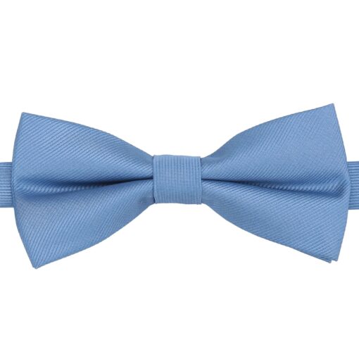 Stormy Weather Plain Twill Pre-Tied Thistle Bow Tie