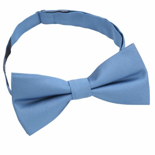 Stormy Weather Plain Twill Pre-Tied Bow Tie