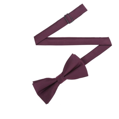 Tawny Port Plain Twill Pre-Tied Thistle Bow Tie