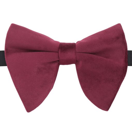 Red Velvet Pre-Tied Butterfly Bow Tie