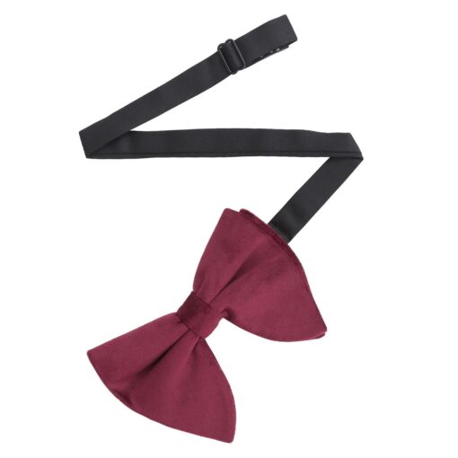 Red Velvet Pre-Tied Butterfly Bow Tie