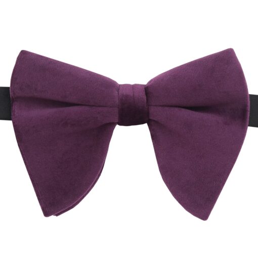 Red Velvet Pre-Tied Butterfly Bow Tie