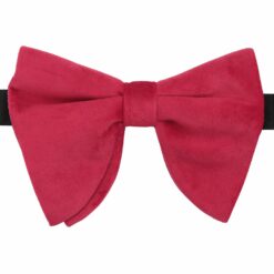 Red Velvet Pre-Tied Butterfly Bow Tie