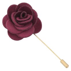 Teal Plain Velvet Lapel Pin